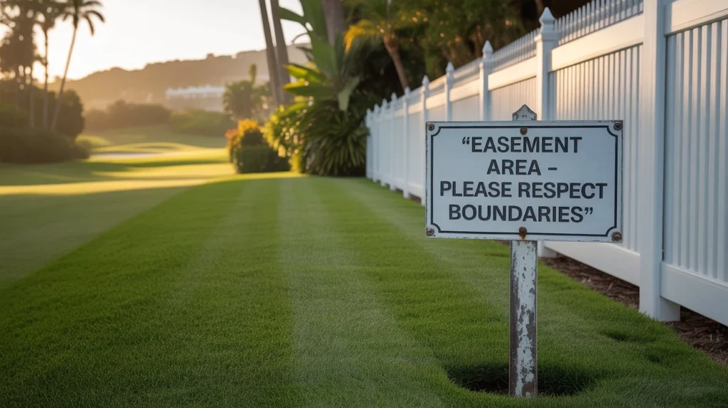 montecito country club landscaping easement dispute